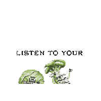 Listentoyourvegetables Sticker by Monteverde Chicago