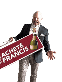 Champagne Achat Sticker by CarlCousineau