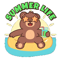 Happy Teddy Bear Sticker by BEARISH