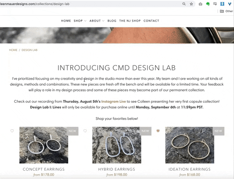 Jewelry Metalsmith GIF by Colleen Mauer Designs