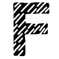 F Alphabet Sticker
