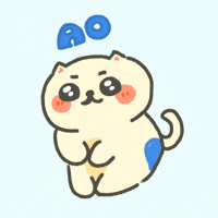 Blue Color Cute Cat GIF
