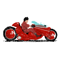 On My Way Motorcycle Sticker by EVANREDBORJA