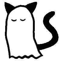 Ghost Cat Sticker