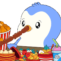 Hungry Penguin Sticker by Pudgy Penguins