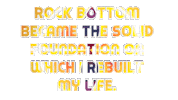 Rock Bottom Sticker by OpticalArtInc.