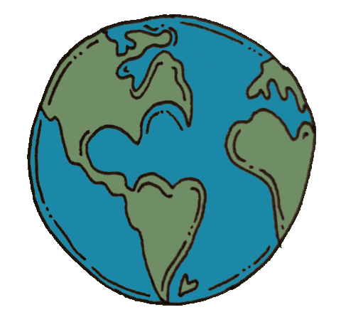 World Earth Sticker by a n n a + n i n a