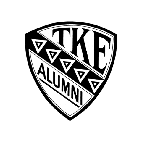 TKEFraternity giphygifmaker badge triangle shield Sticker