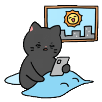 Sleepy Cats Sticker by Olso