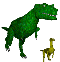 3D Dinosaur Sticker