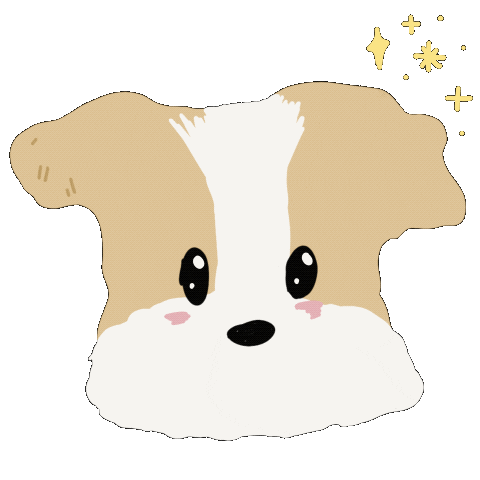 mytime97 dog puppy cute dog 강아지 Sticker