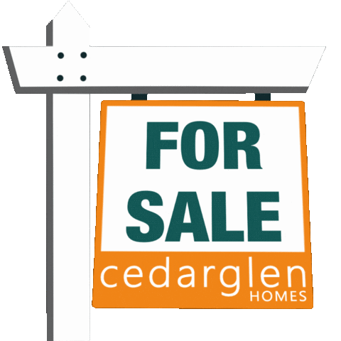 Cedarglen_Homes giphyupload for sale for sale sign cedarglen Sticker