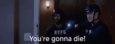 JudoKong brooklyn nine-nine pimento youre gonna die GIF