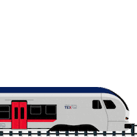Fort Worth Train Sticker by Trinity Metro