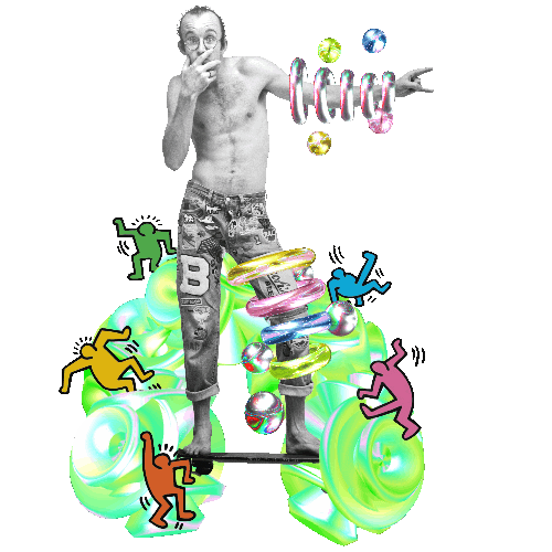 keith haring Sticker by Matt Osio