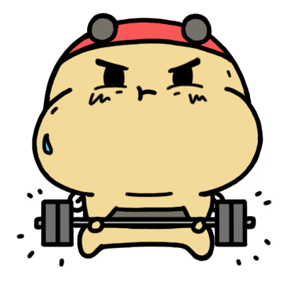 work out fitness Sticker by Aminal Stickers