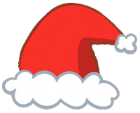 thisisjokang christmas winter santa hat Sticker