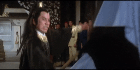martial arts full moon scimitar GIF by Shaw Brothers