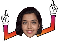 Harshita Dancing Sticker by BORN ON INSTAGRAM