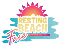 MermaidMemoriesSC ocean santa cruz resting bitch face mermazing Sticker