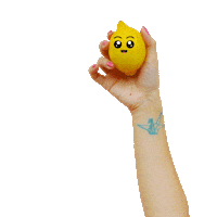 ginjacqie fun cute lemon squeeze Sticker