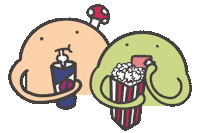爆米花 Eating Sticker