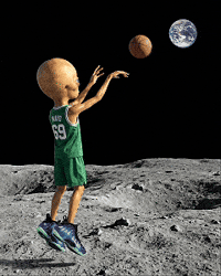 Space Flirting GIF by Lil Mayo