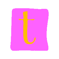 Abc D Sticker by Carlota Menezes