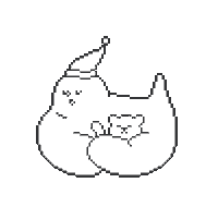 Sleepy Pixel Sticker