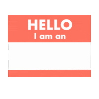 Hello I Am Badge Sticker by The Enthusiast