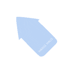 Blue Arrow Love Sticker by Hanse Haus