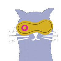 Tired Cat Sticker