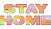 Design Stay Home Sticker