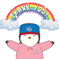 Thank U Sticker by Pudgy Penguins