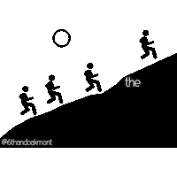 Run Running Sticker by 6th & Oakmont