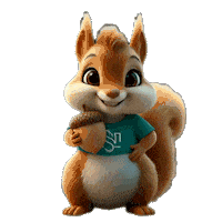 Squirrel Nut Sticker by NarvenTermal