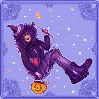 Doodlesmores happy heart halloween excited GIF