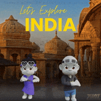 Taj Mahal India GIF by Zhotcita