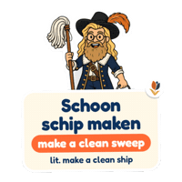 Clean Up Cleaning Sticker by Dutch Fluency