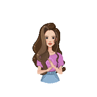 allart_artist girl angel dream halo Sticker