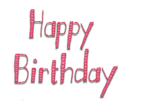 Happy Birthday Pink Sticker