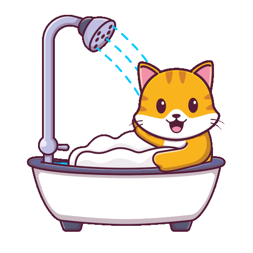 Bathing Miss You Sticker by CATECOIN