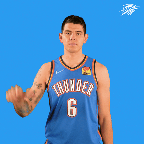 Oklahoma City Thumbs Down GIF by OKC Thunder