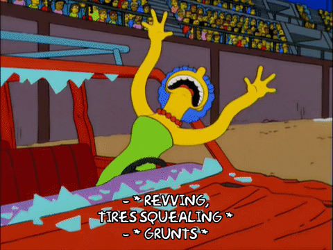 homer simpson accident GIF