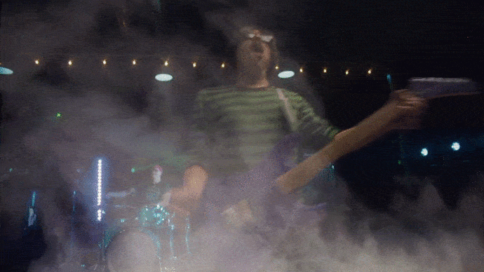 Keanu Reeves Air Guitar GIF by Weezer