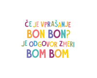 bonbonatelje bonbon bombom atelje odgovor Sticker