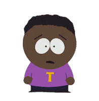 Shocked Token Black Sticker by South Park