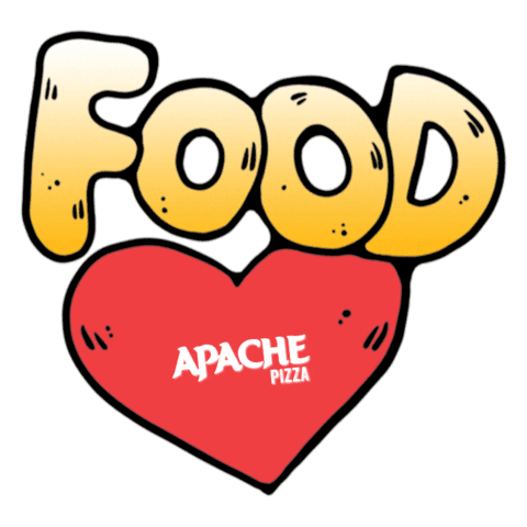 apachepizza love food apachepizza Sticker