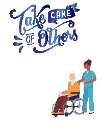 caregivercareers support care healthcare jobs Sticker