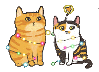 Merry Christmas Cat Sticker
